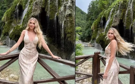 Dünyaca Ünlü Şarkıcı Otilia, Giresun'un Doğal Güzelliklerine Hayran Kaldı