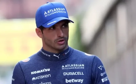 Carlos Sainz earns grid penalty following Kimi Antonelli clash