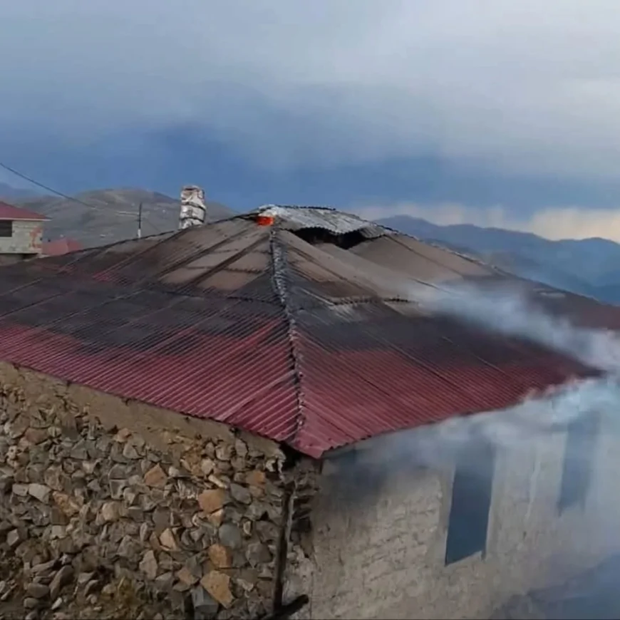 Bulancak'ın Sulak Yaylası'na Yıldırım İsabet Etti: Bir Ev Yandı, Cami Hasar Gördü!