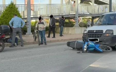 Giresun Bulancak’ta Korkutan Kaza: Motosiklet ve Araç Çarpıştı, Sürücü Hastaneye Kaldırıldı