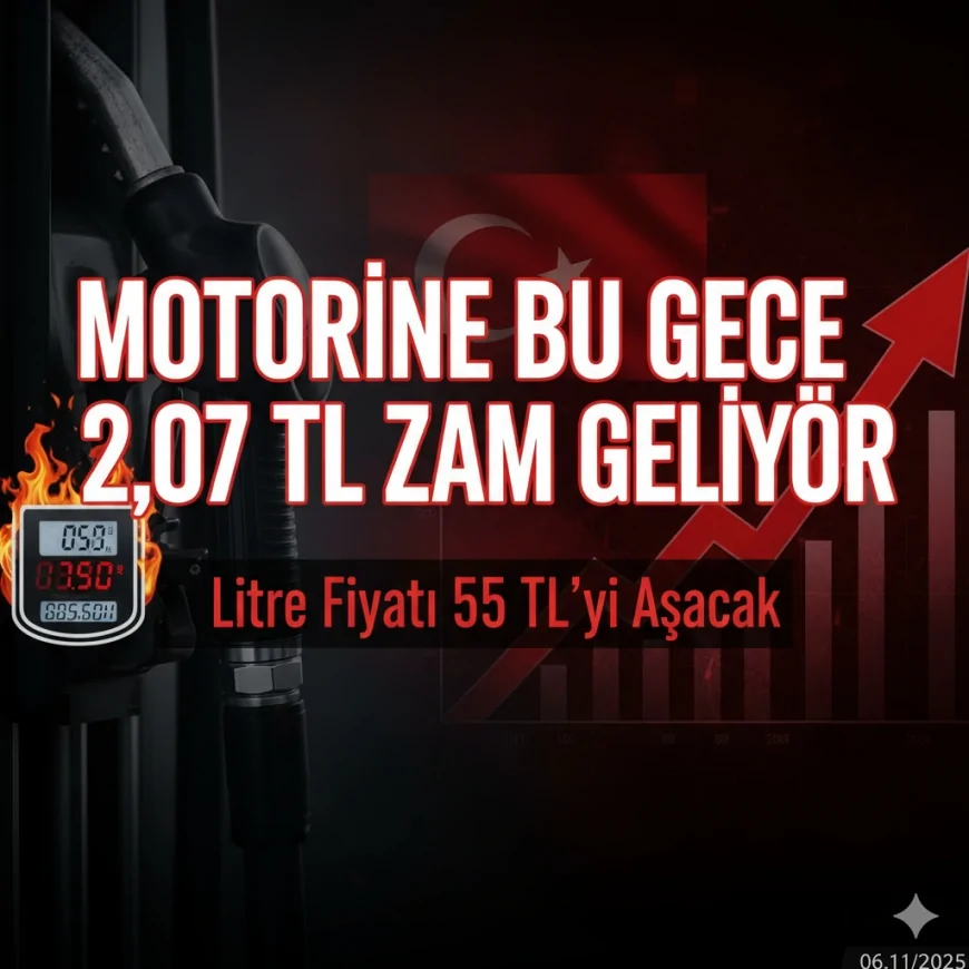Motorin Fiyatlarına Dev Zam! Litre Fiyatı 55 TL Sınırını Aşıyor