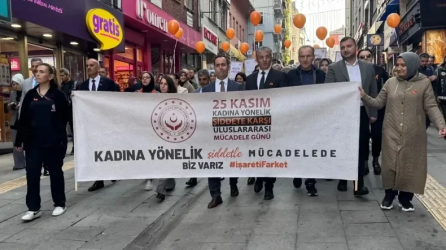Giresun’da Kadına Şiddetle Mücadele Yürüyüşü ve Etkinliği