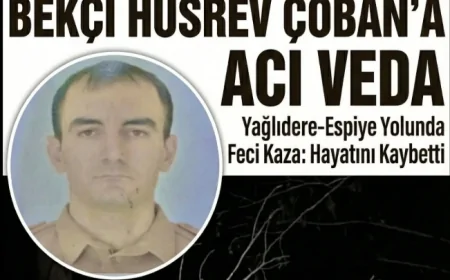 Giresun’da Acı Kaza: Emniyet Personeli Hüsrev Çoban Hayatını Kaybetti