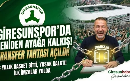 Giresunspor'da Tarihi Gün: Transfer Tahtası Resmen Açıldı!