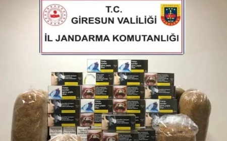 Dereli’de Kaçak Tütün Operasyonu: Binlerce Makaron Ele Geçirildi