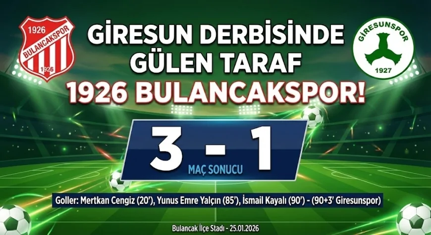 Giresun Derbisinde Gülen Taraf 1926 Bulancakspor Oldu