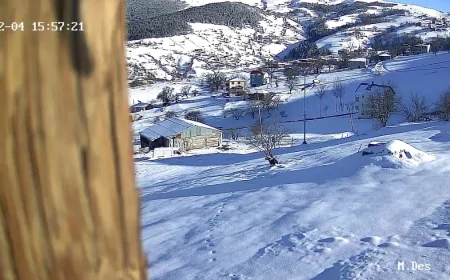 Yavuzkemal Beyaza Büründü: Yuva Köyü'nde Kar Kalınlığı 25 Santimetreyi Aştı